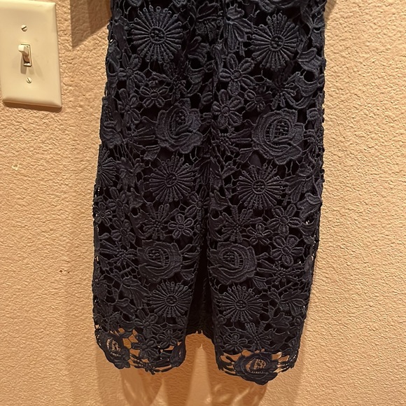 NWT Lulu’s Navy Blue Love Poem Mini Dress - Picture 9 of 16